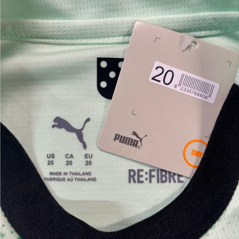 New - Portugal Kids Jersey 25/26 Away Green Puma Youth Soccer Shirt New With Tag - Picture 3 of 6